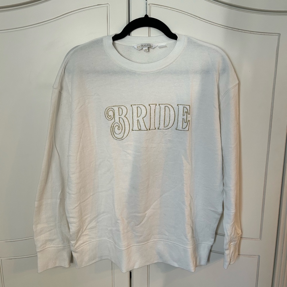 Bride Sweatshirt Off White & Gold